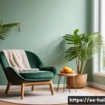 헤어디자이너 휴가와 리프레시 - A serene and cozy home interior featuring a stylist’s peaceful relaxation corner bathed in natural l...